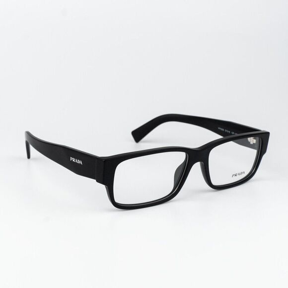 Prada Women Eyeglasses Matte Black Rectangle PRB09V 12P1O1 NEW AUTHENTIC main image 12
